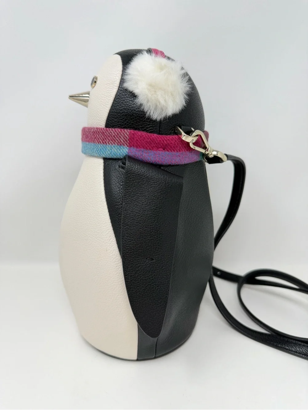 Kate Spade New York Morty Penguin Crossbody Bag Black White